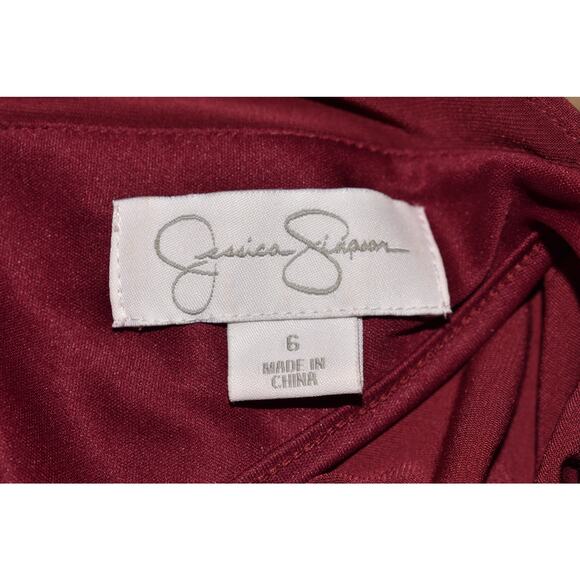 JESSICA‎ SIMPSON NEW $99 Peak-A-Boo Back Flutter Sleeve Blouson Dress Size 6 - Picture 4 of 4